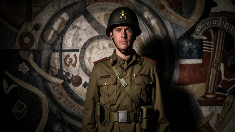 Línea del tiempo de México: Acontecimientos 1920-1940 8 Soldado revolucionario destaca en mural dramático