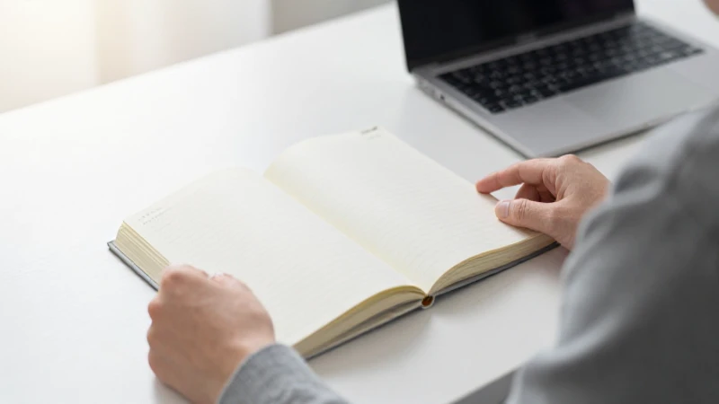 Beneficios del Esquema de Actividades: Mejora tu Productividad 3 Persona trabaja, libro abierto, luz suave