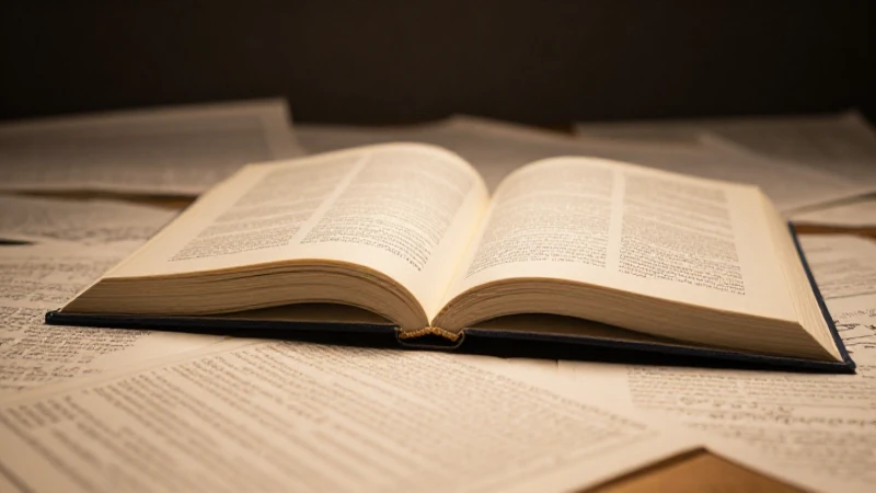 Libro abierto, papeles y luz cálida suave