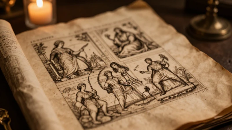 Manuscrito antiguo, iluminado y académico