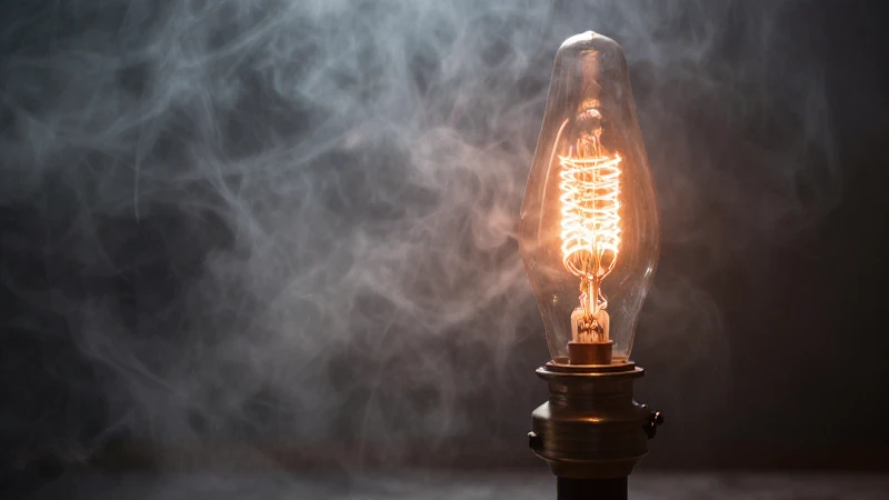 Línea del tiempo sobre la historia de la electricidad 3 Lámpara antigua con luz dramática cinematográfica