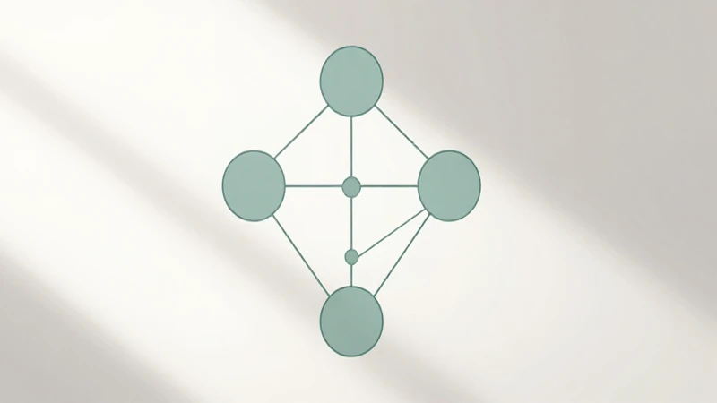 Diagrama de árbol minimalista con luz suave