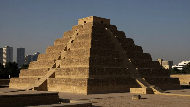 Cuál es la evolución de la arquitectura en Mesopotamia 9 Ruinas antiguas contrastan con arquitectura moderna iluminada