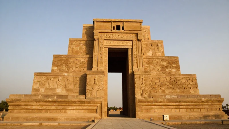 Cuál es la evolución de la arquitectura en Mesopotamia 8 Ruinas antiguas iluminadas por la dorada luz