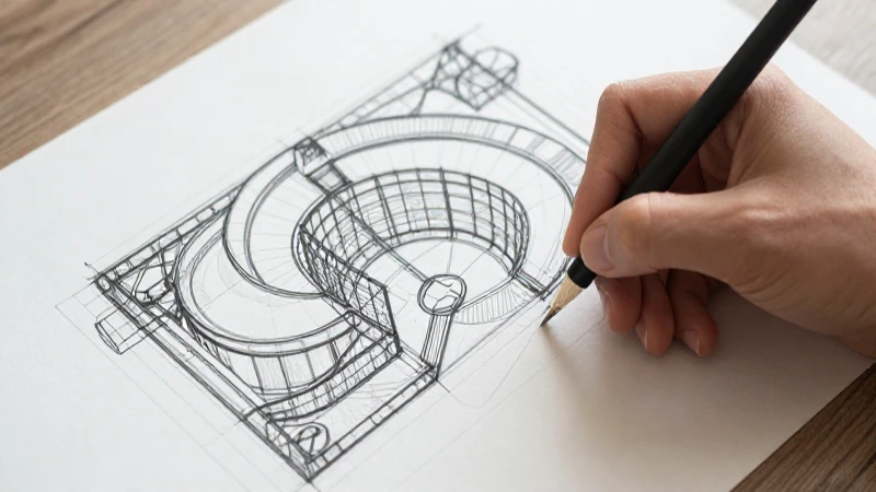 La importancia del Esquema en la arquitectura 5 Planos arquitectónicos dibujados con luz tenue