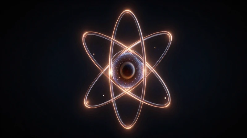 El Mundo del Esquema Atómico: Un Viaje al Microcosmos 3 Átomos brillantes sobre fondo oscuro e impactante