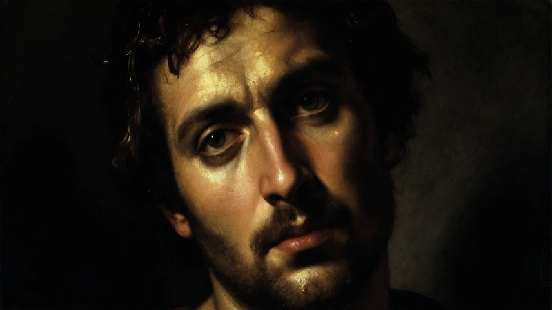 Pintura barroca dramática con fuerte claroscuro