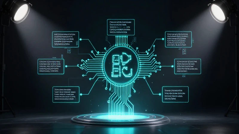 Iluminación dramática sobre tecnología brillante