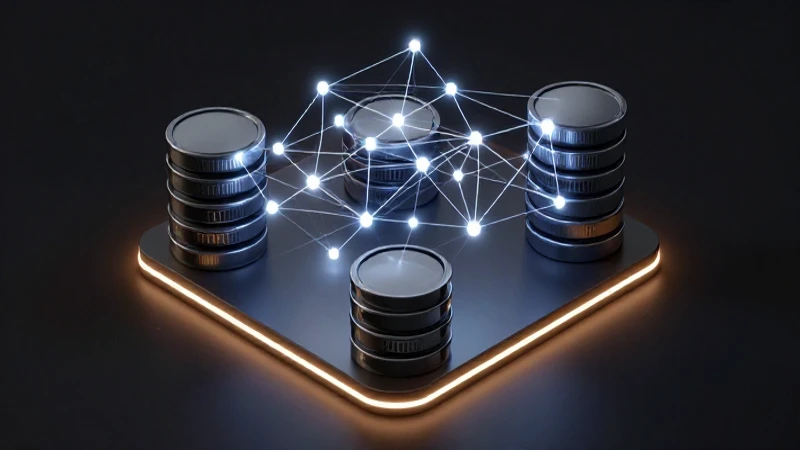 Esquema de base de datos moderno e isométrico