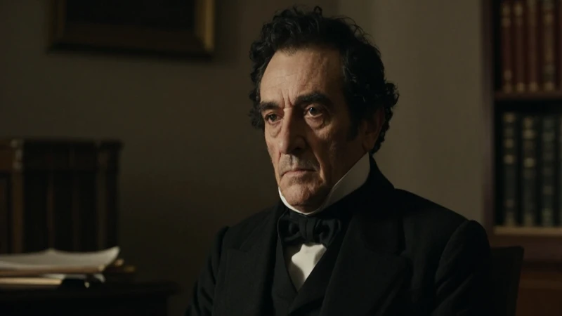 Bolívar anciano, melancólico bajo luz tenue