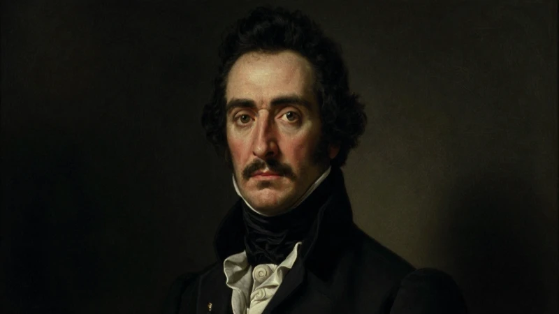 Bolívar retratado dramáticamente con iluminación cinematográfica
