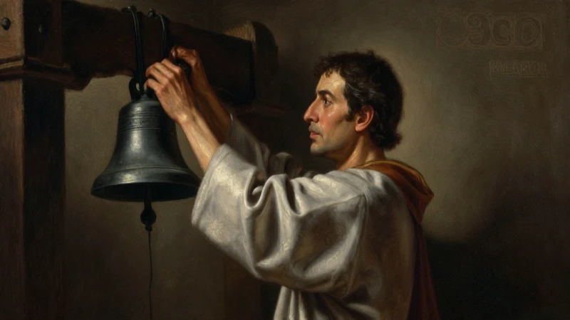 Hidalgo suena la campana, óleo dramático