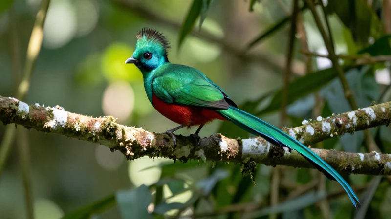 Qué es la biodiversidad en México y su importancia mundial 5 Selva exuberante, quetzal vibrante, luz brillante