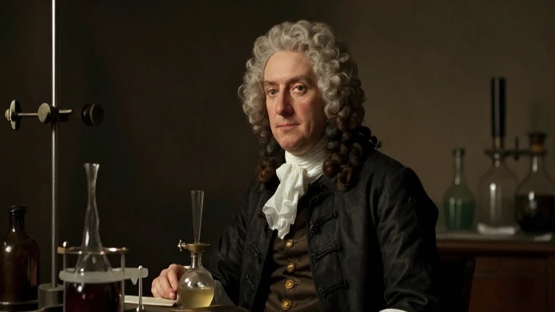 La línea del tiempo de Antoine Laurent Lavoisier: Biografía 7 Retrato de Lavoisier con luz dramática