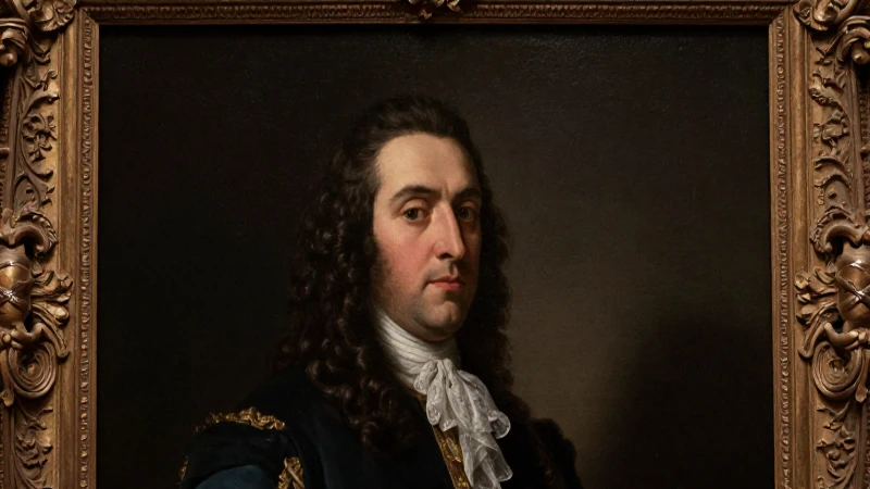 Biografía de Agustín de Iturbide: Línea de Tiempo de su Vida 3 Retrato barroco de Iturbide, luz dramática