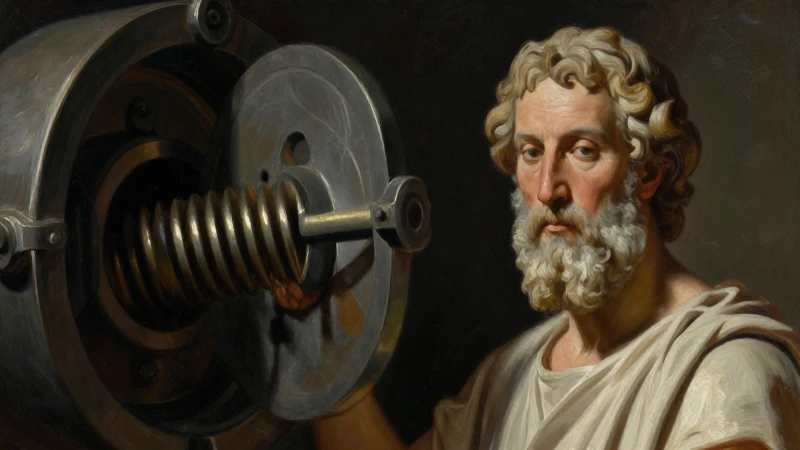 Cuáles fueron la biografía y descubrimientos de Arquímedes 11 Retrato detallado de la Antigua Grecia, iluminación dramática