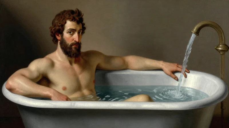 Cuáles fueron la biografía y descubrimientos de Arquímedes 9 Científico griego antiguo en bañera clásica