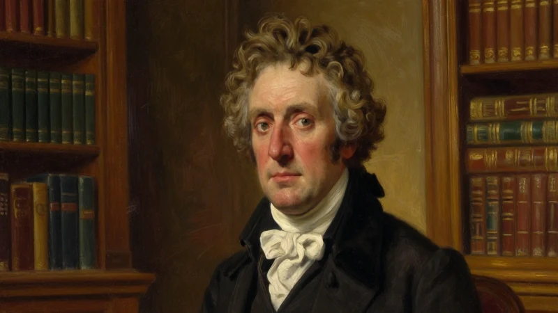 Comte: retrato académico en ambiente bibliotecario dorado