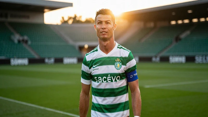 Joven Ronaldo en Lisboa, luz dorada cinematográfica