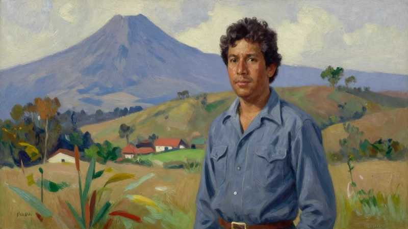 Asturias joven pintó paisaje guatemalteco impresionísticamente