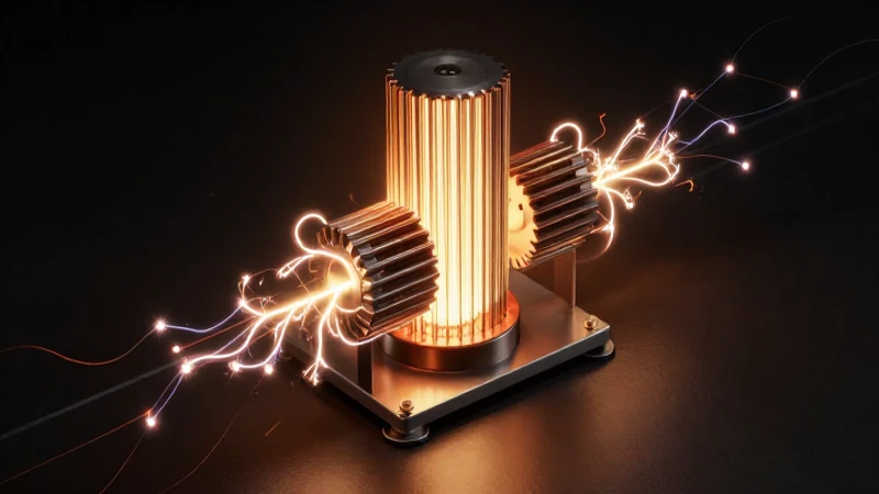 Bobina Tesla ilustrada con chispas eléctricas