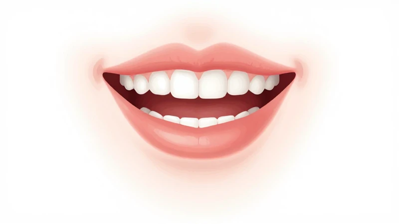 Ilustración anatómica dental con iluminación suave