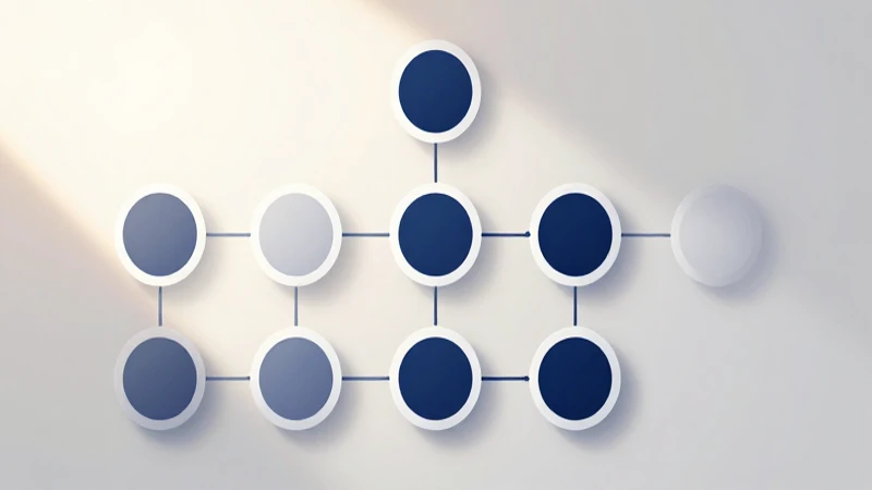 ¿Qué es el Esquema BPMN y cómo puede mejorar tus procesos de negocio? 5 Diagrama visual moderno con elementos interconectados