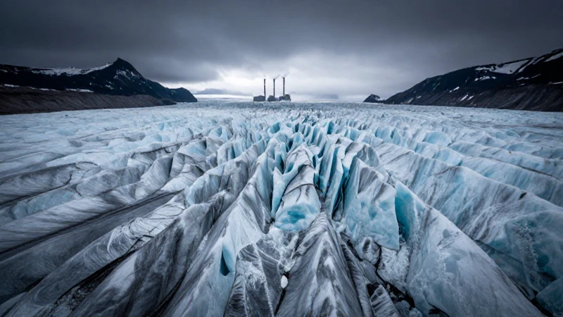 Glace desolado bajo humo sombrío