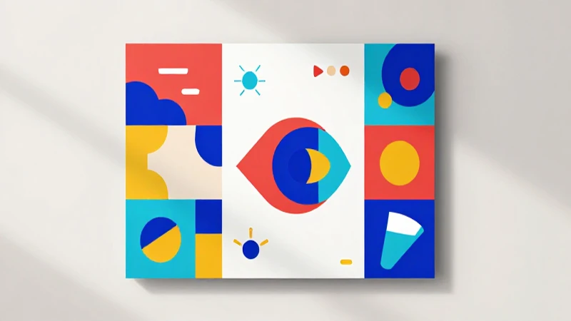Ilustración brillante y colorida con luz suave