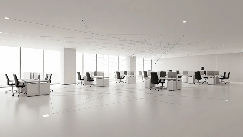 Espacio de oficina moderno y diáfano