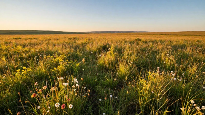 Qué características y biodiversidad tiene la pradera 4 Praderas florales vibrantes bajo luz dorada