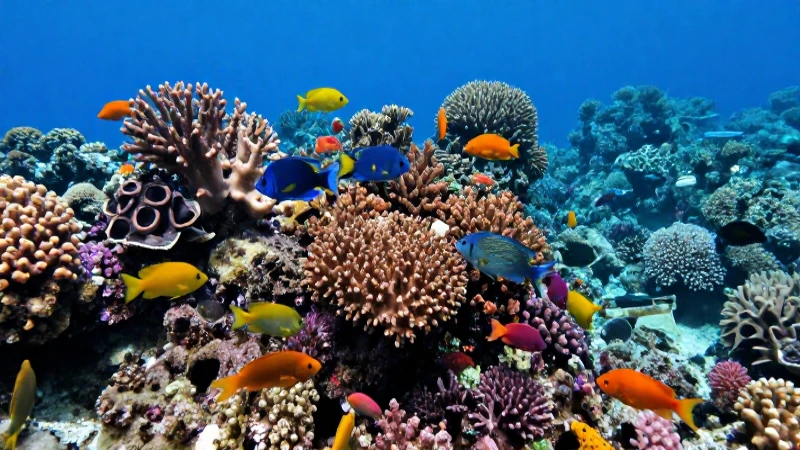 Arrecife colorido, peces diversos, fotografía submarina vibrante