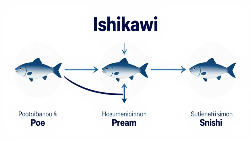 Diagrama de Ishikawa, vista superior, iluminación limpia