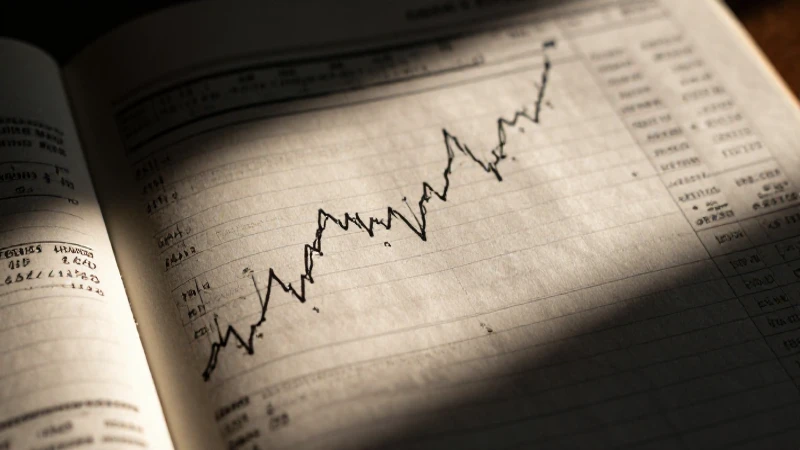 Gráficos financieros antiguos con luces dramáticas