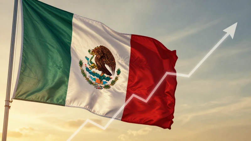 Bandera mexicana, auge financiero, luz dorada