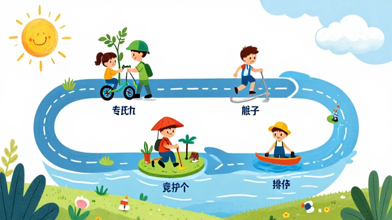 Ilustración brillante para libro infantil sobre el ciclo del agua
