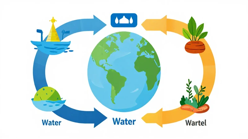 Ciclo del agua: infografía didáctica y colorida