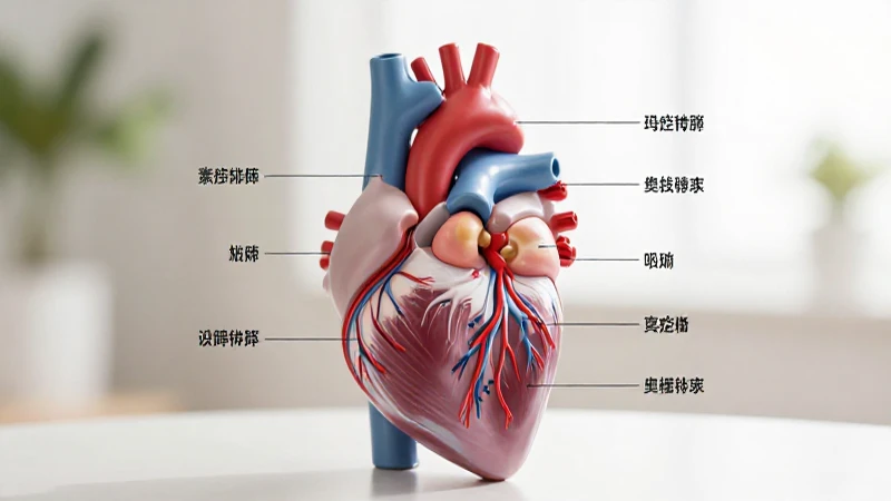 Anatomía cardíaca detallada con luz suave