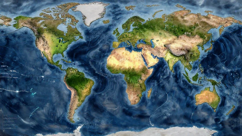 Pintura fotorrealista del clima y ecosistemas