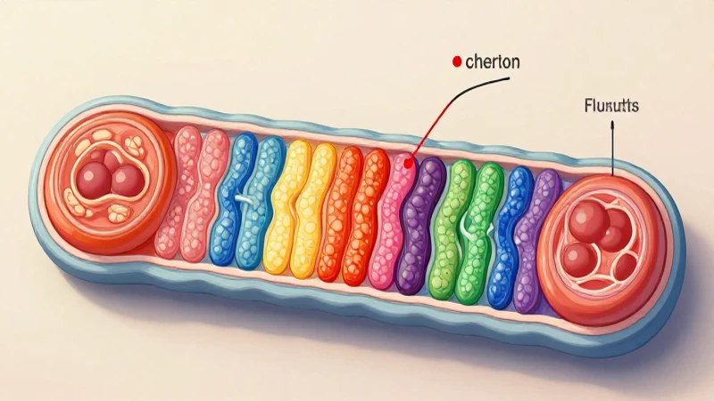 Ilustración científica mostrando cloroplastos y membranas