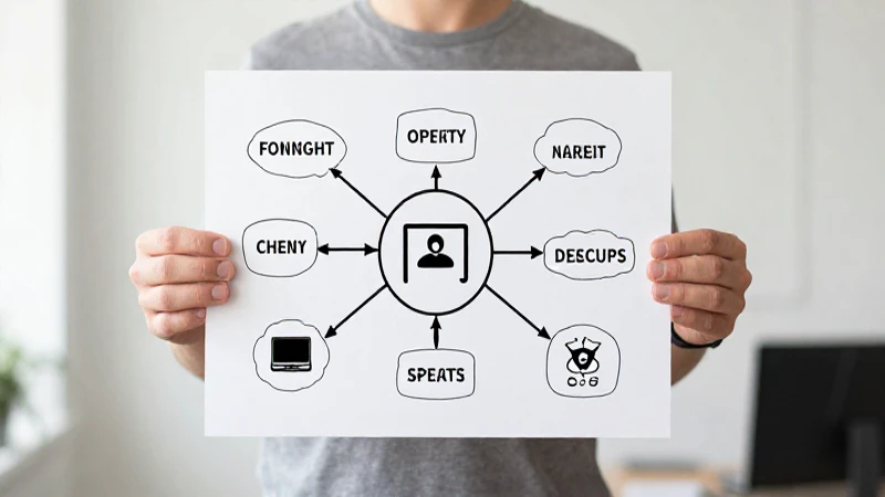 Cómo puedo crear un organigrama en 5 sencillos pasos 8 Hombre sostiene diagrama en oficina minimalista