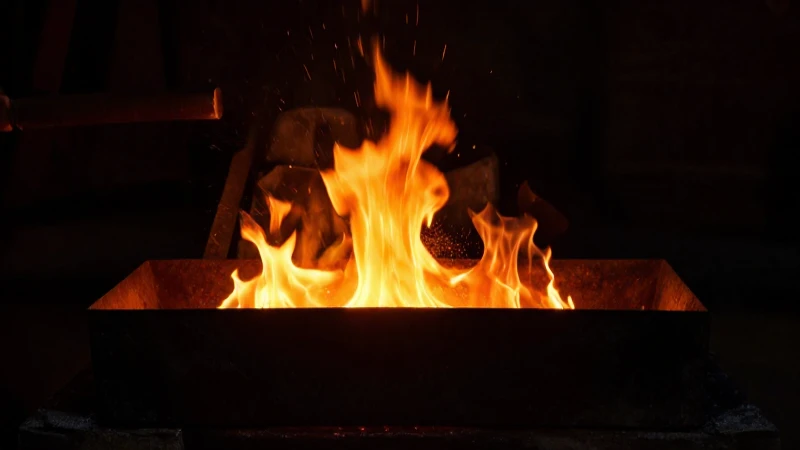 Hierro forjado a la luz dramática histórica