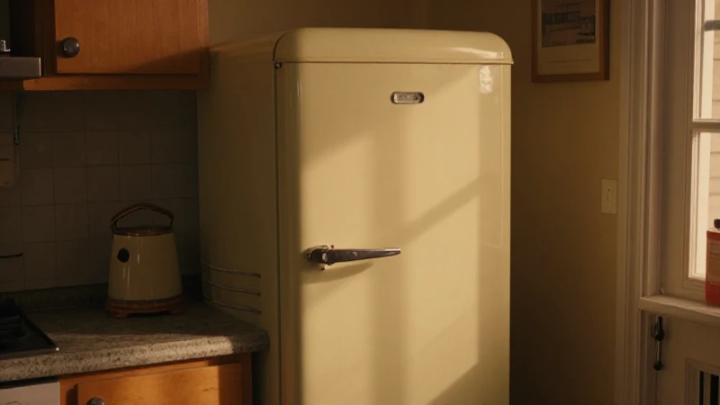 Cómo ha evolucionado el refrigerador a lo largo del tiempo 5 Refrigerador vintage ilumina ambiente nostálgico