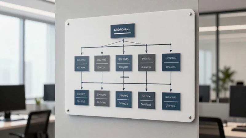 Oficina moderna con gráfica organizada e iluminación suave