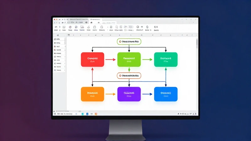 Cómo Hacer un Organigrama en Excel: Guía Concisa y Práctica 5 Organigrama vibrante en pantalla iluminada