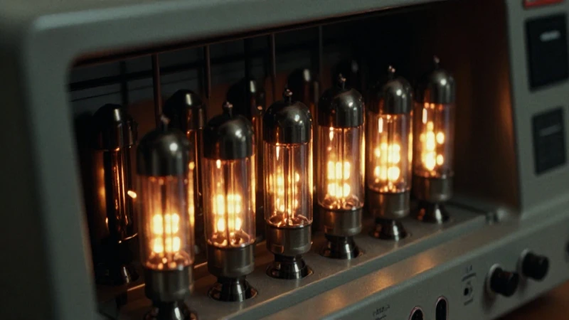 Cómo ha evolucionado la tecnología desde el ábaco hasta hoy 6 Fotografía antigua muestra tubos de vacío brillantes