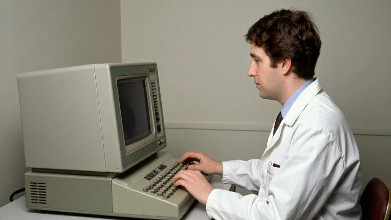 Computadora UNIVAC antigua en documental vintage