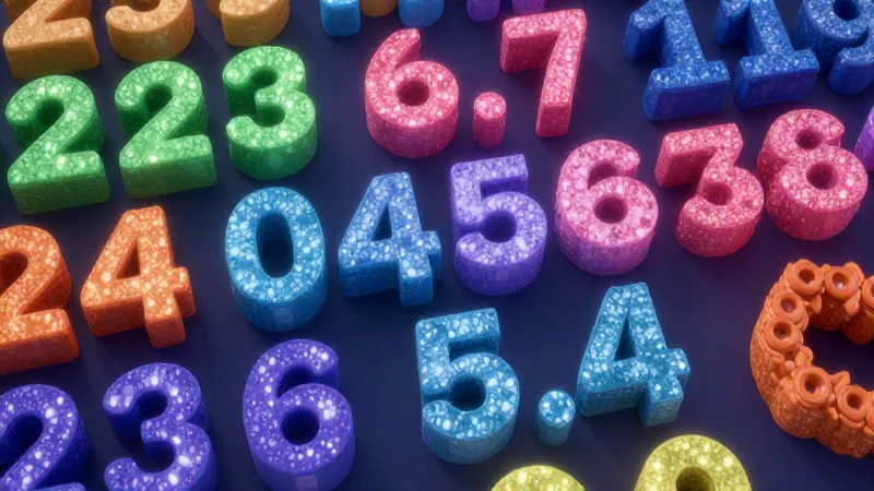 Matemáticas vibrantes y brillantes desde arriba