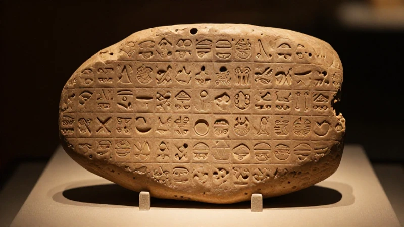 Tabla arcilla mesopotámica con escritura cuneiforme