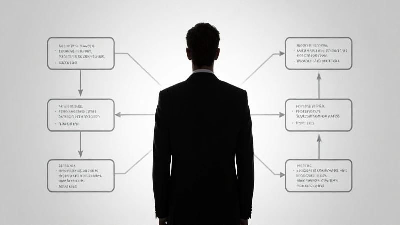 Silueta profesional, diagrama y luz corporativa